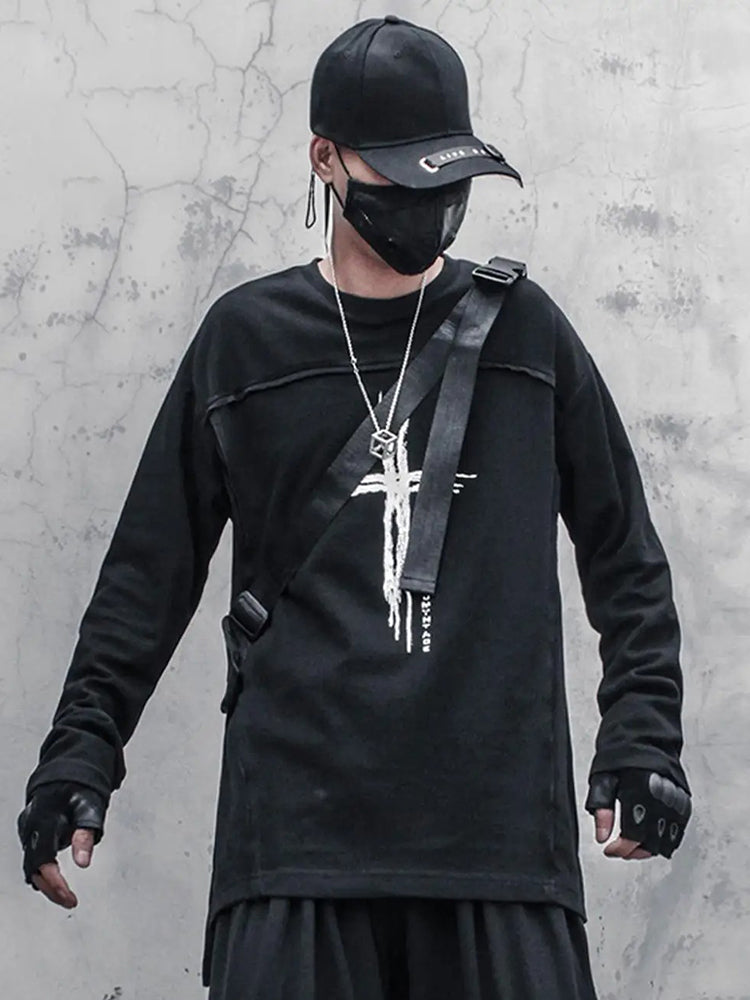 Japanese techwear hoodie