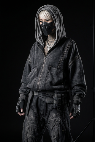 Black hoodie streetwear