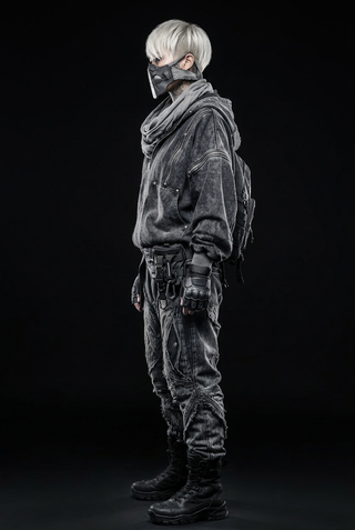 Black hoodie streetwear