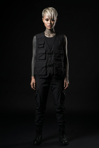 Black tactical vest