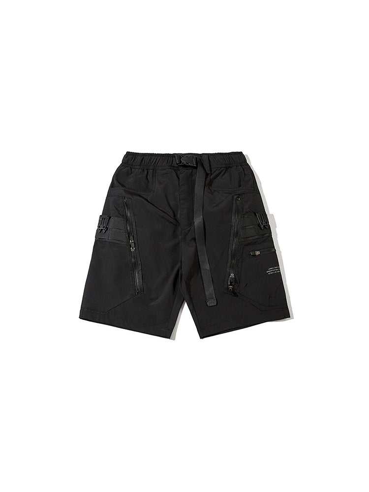 Techwear cargo shorts